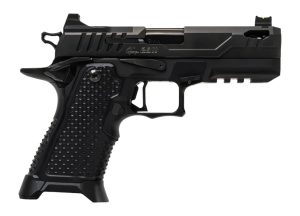Oa Defense  2311 Pro Elite Compact Frame 9mm Luger 21+1 4.25" Ported Barrel, DLC Black Steel Optic Ready/Serrated Slide, Black Aluminum Frame w/Picatinny Rail, Black Aluminum Grip, Ambidextrous