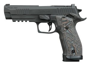 Sig Sauer 226X59XTMSAO P226 XFive Extreme Full Size 9mm Luger 10+1 5" Bull Barrel, Black Nitron Stainless Steel Optic Ready/Serrated Slide & Frame w/Beavertail & Picatinny Rail, Custom Hogue G10 Piran