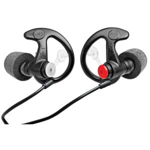 SUREFIRE COMPLY FOAM TIPS FILTERED EARPLUGS MED 1 PAIR BLACK