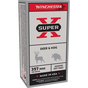 Winchester Super-X Handgun Ammunition .357 Mag 158 gr. JSP 1235 fps 50/ct