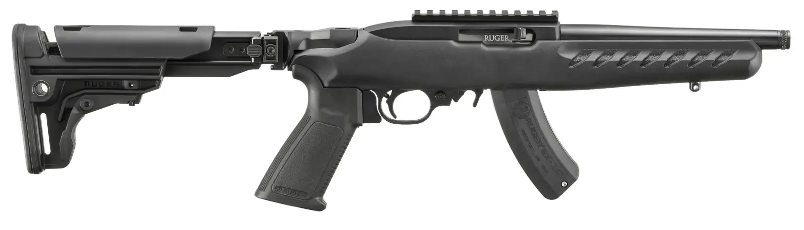 RUGER 10/22 SBR 22LR 8" T.B. BLACK 1-15RD MAG