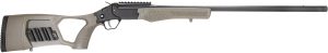 Rossi SSP20TKY Tuffy Turkey 20 Gauge 1rd 26" Alloy Steel Barrel & Receiver w/Matte Black Finish, Synthetic OD Green Fixed Thumbhole Stock w/Shell Holder, Ambidextrous (Youth)