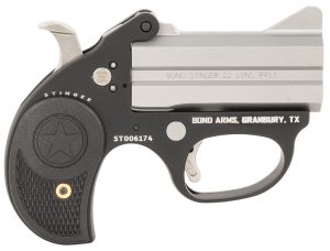 Bond Arms BASL Stinger  22 LR 2 3" Matte Double Anodized Stainless Steel Barrel, Anodized Aluminum Frame, Black Rubber Grip
