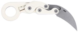 CRKT 4041S Provoke  2.47" Folding Karambit Plain Stonewashed AUS-8A SS Blade, Grivory Handle