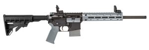 Tippmann Arms A101337 M4-22 LTE 22 LR 10+1 16" Black Parkerized Threaded Barrel, Matte Black Aluminum Receiver w/Picatinny Rail, Wolf Gray M-LOK Handguard Composite Forend, Black Polymer Stock, Gray G