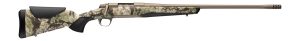 Browning 036138218 X-Bolt 2 Speed 308 Win 4+1 22" Smoked Bronze Cerakote Fluted Threaded Barrel & Steel Drilled & Tapped Receiver, Kryptek Obskura Transitional Camo Adj Vari-Tech Synthetic Stock, Righ