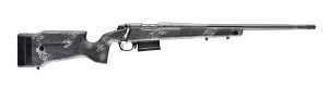 Bergara Rifles B14S7515 B-14 Crest 25 Creedmoor 5+1 20" Sniper Gray Cerakote Fluted Threaded Barrel & Steel Drilled & Tapped Receiver, Fixed Carbon Fiber w/Black & Gray Sponge Accents Stock, Right Han