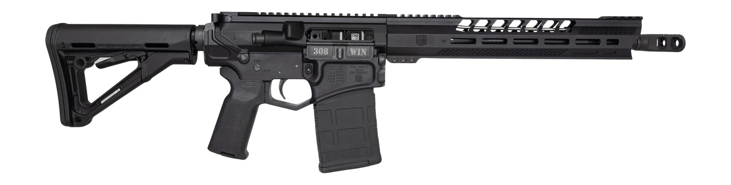 Diamondback DB2430C001 DB10 SBR 308 Win 20+1 13.50" Black Nitride Threaded Barrel, Black Anodized Aluminum Receiver w/Picatinny Rail, M-LOK Handguard, Magpul Black Polymer Furniture