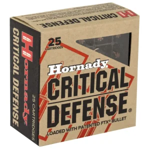 HORNADY CRITICAL DEFENSE 25ACP 35G 25RD BX 250RD CASE