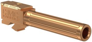 CMC Triggers 75524 Match Precision 9mm Luger 4.01" Fluted/Match Grade Bronze DLC Stainless Steel, Compatible w/ Glock 19 Gen3-4