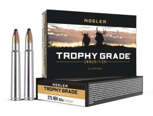 Nosler 40606 Trophy Grade Safari  375H&HMag 300gr Nosler Spitzer Partition 20 Per Box/10 Case