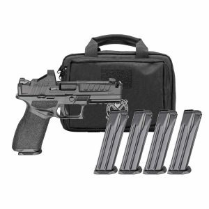 Springfield Gear Pac Echelon 4.5F Comp Handgun 9mm Luger 10rd(4) Magazines 4.5" Barrel U-Notch Sights Green Dot & Bag CA Compliant