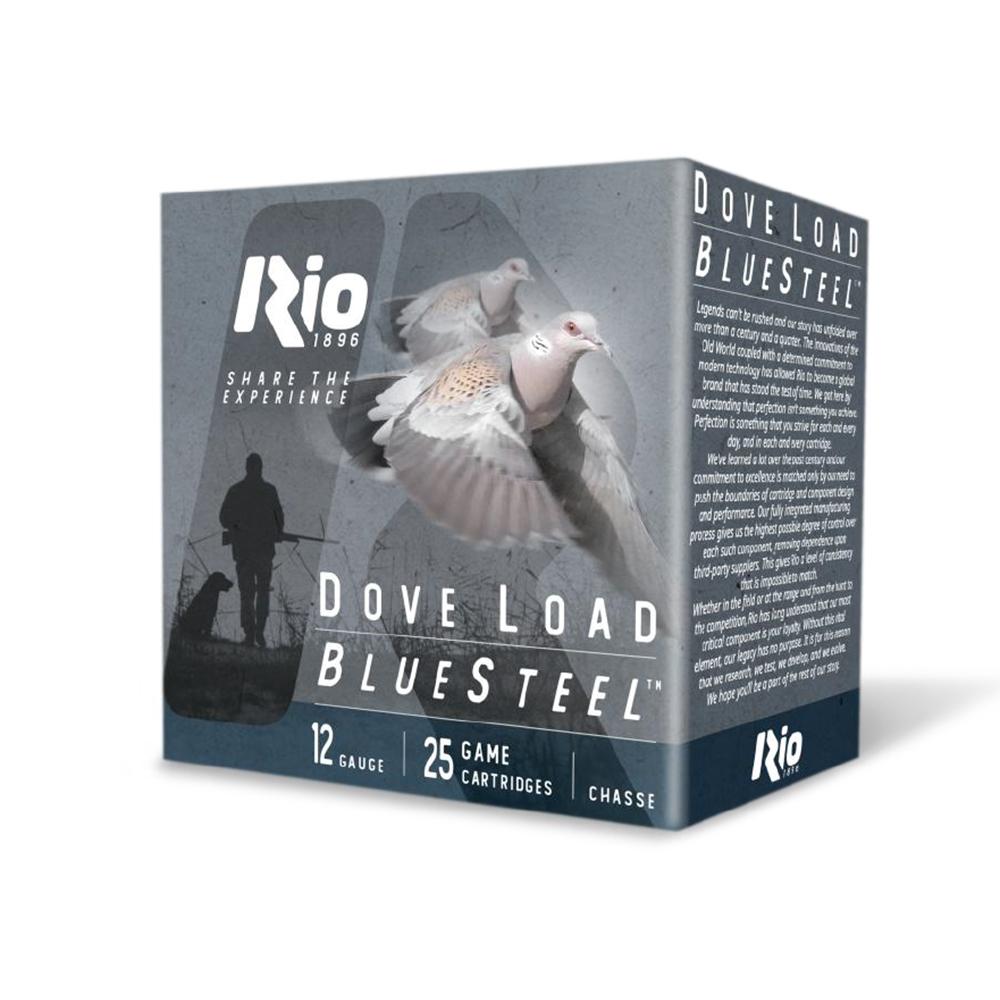 Rio Bluesteel Dove Load Shotshells 12 ga 2.75" 1oz #7 1350 fps 25/ct