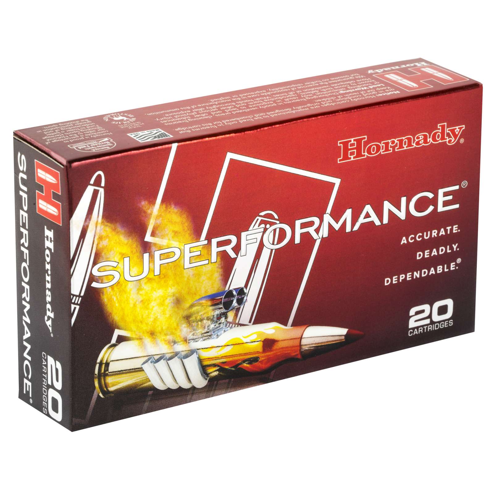 HORNADY SUPERFORMANCE 260REM 129GR SST 20RD BX 200RD CASE