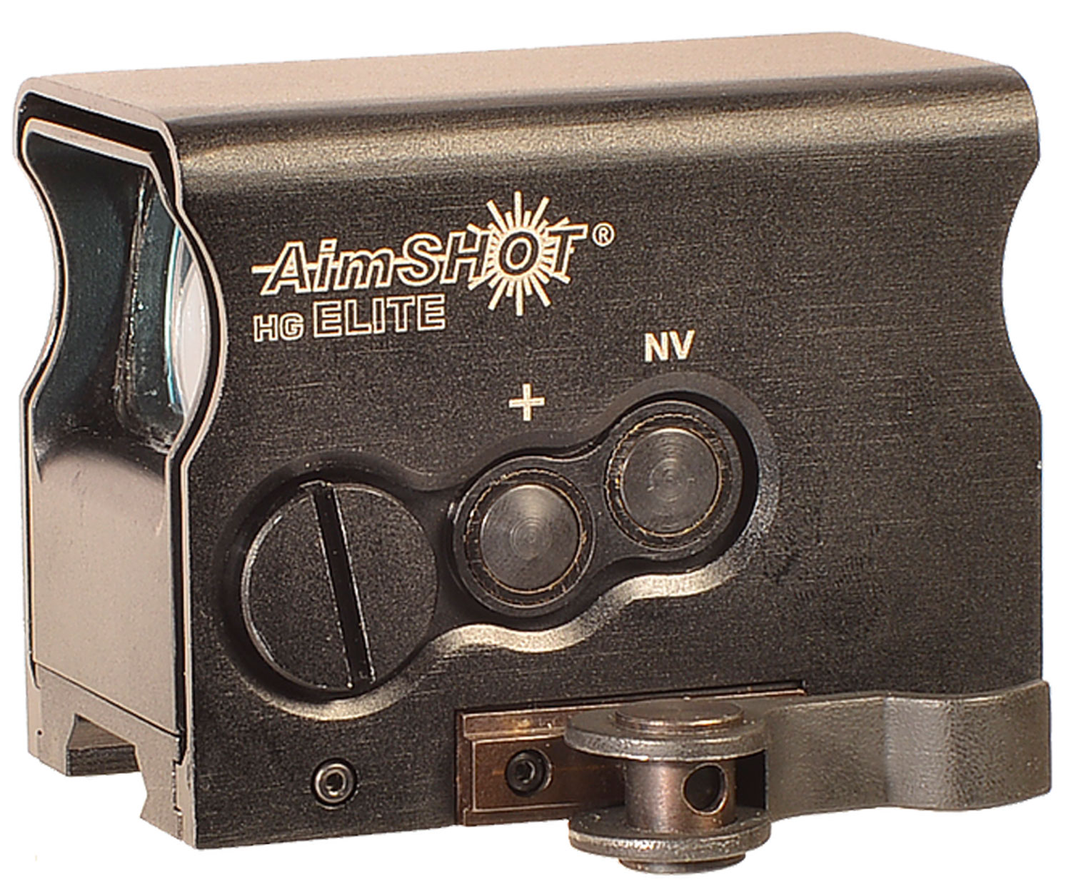 AimShot HGELITEAGREE HG Elite Black Anodized 1 x 34 mm 2 MOA Green Dot