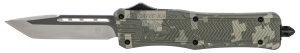 CobraTec Knives MADCCTK1MTNS CTK-1  Medium 3" OTF Tanto Plain D2 Steel Blade/Army DigiCamo Aluminum Handle Features Glass Breaker Includes Pocket Clip