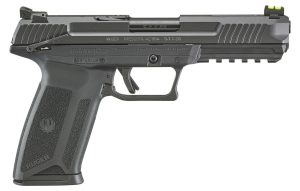 Ruger 16401 Ruger-5.7  5.7x28mm 4.94" Barrel 20+1, Black Polymer Frame With Picatinny Acc. Rail, Drilled & Tapped Lightening Cut Steel Slide, Ambidextrous Safety, Optics Ready
