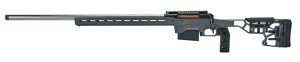 Savage Arms 57708 110 Elite Precision 338 Lapua Mag 5+1 30" Matte Stainless, Matte Black Rec, Gray Cerakote Adjustable MDT ACC Aluminum Chassis Stock, Left Hand (MB Not Included)