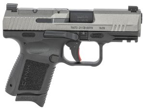 Canik HG6597TN TP9 Elite Subcompact 9mm Luger 3.60" 12+1 Black Tungsten Gray Cerakote Steel Slide Black Interchangeable Backstrap Grip