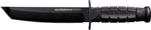 Cold Steel CS-39LSFCT Leatherneck  7" Fixed Plain Tanto Black Matte Powder Coat German D2 Steel Blade/Black Deep Checkered w/double Quillon Guard/ Griv-Ex Handle