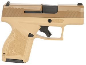 Taurus 1GX4M931ET GX4  Micro-Compact 9mm Luger 11+1 3.06" Black Barrel, Tan Cerakote Serrated Slide, Coyote Tan Stainless Steel Frame