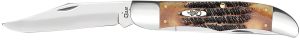 Case 03574 Hunter 4.10" Folding Plain Mirror Polished Tru-Sharp SS Blade, 6.5 BoneStag Handle