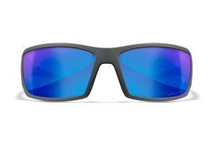 Wiley X SSTWI09 Twisted M/L Blue Mirror Lens Polycarbonate Matte Gray Frame