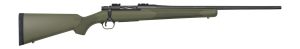 Mossberg 28075 Patriot 243 Win 5+1 Matte Blued Fluted Barrel, OD Green Synthetic Stock