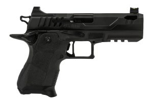 Oa Defense  2311 Pro Compact Frame 9mm Luger 15+1 4.25" DLC Black Steel Optic Ready/Serrated Slide, Black Aluminum Frame w/Picatinny Rail, Black Polymer Grip, Ambidextrous