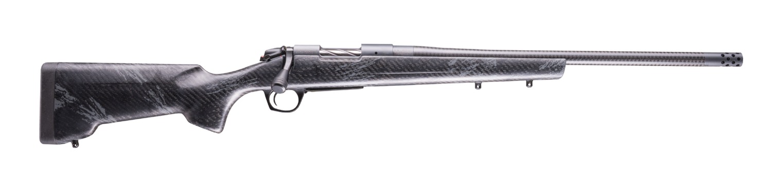 Bergara Rifles B14S1215CF B-14 Cima CF 25 Creedmoor 4+1 20" Carbon Fiber CURE Threaded Barrel, Sniper Gray Cerakote Steel Drilled & Tapped Receiver, Carbon Fiber w/Black & Gray Sponge Accents RTM Spor