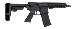 Andro Corp Industries 3008CB ACI-15 CQB 300 Blackout 30+1 8" Black Nitride Threaded Barrel, Black Anodized Aluminum Receiver w/Picatinny Rail, M-LOK Handguard, Black Polymer SBA3 Pistol Brace, A2 Grip
