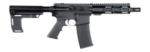 Andro Corp Industries 5568CBMPS ACI-15 CQB 5.56 NATO 30+1 8" Black Nitride Threaded Barrel, Black Anodized Aluminum Receiver w/Picatinny Rail, M-LOK Handguard, Black Polymer SBA3 Pistol Brace, A2 Grip