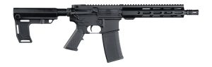 Andro Corp Industries 556103HBMPS ACI-15 Halo 5.56 NATO 30+1 10.30" Black Nitride Threaded Barrel, Black Anodized Aluminum Receiver w/Picatinny Rail, Black Polymer SBA3 Pistol Brace, A2 Grip, Ambidext