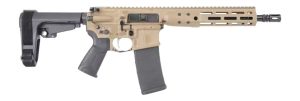 LWRC ICDIP5CK10SBA3ML ICDI 5.56 NATO 30+1 10.50" Threaded Barrel, Flat Dark Earth Receiver w/Picatinny Rail, M-LOK Handguard, Black Polymer SB Tactical SBA3 Brace, Black Polymer Grip, Ambidextrous