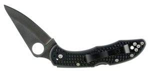 Spyderco C11PBK Delica 4 2.88" Folding Drop Point Plain VG-10 SS Blade/Black Textured FRN Handle Includes Pocket Clip