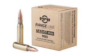 PPU RANGE 7.62X51 145GR FMJBT 20/500