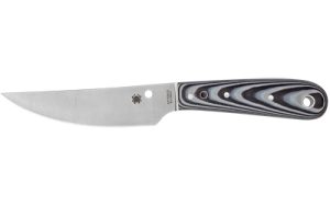 SPYDERCO BOW RVR G-10 BLK/WTE W/STH