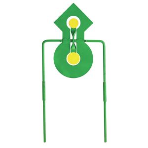 Champion .22 Double Reaction Metal Spinner Target Green Yellow