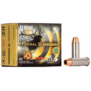 Federal Premium Vital-Shok Handgun Ammunition .44 Mag 225 gr JHP 1280 fps 20/ct