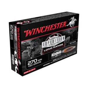 Winchester Expedition Big Game Long Range Rifle Ammunition .270 Win 150 gr. AB 2900 fps 20/ct