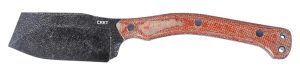 CRKT 2014 Razel Nax 4.29" Fixed Plain Black Stonewashed 1075 Carbon Steel Blade/Weathered Resin Infused Fiber Handle Includes Sheath