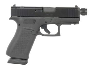 Glock UX4350201FRMOSTB G43X  9mm Luger 10+1 3.41" Black Threaded Barrel, Black Steel Optic Ready/Serrated Slide, Black Polymer Frame w/Accessory Rail, Ambidextrous