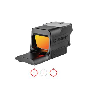 OSIGHT SE MOS, 2 MOA DOT + 32 MOA CIRCLE RED DOT SIGHT RMSc ENCLOSED FOOTPRINT BLACK, CR1632