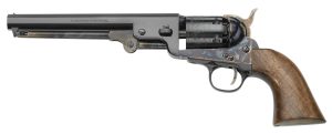 Pietta PF51CHS36712 1851 Navy London 36 Cal 6rd 7.50" Blued Octagon Barrel, Blued Cylinder, Color Case Hardened Steel Frame, Walnut Grip, Exposed Hammer